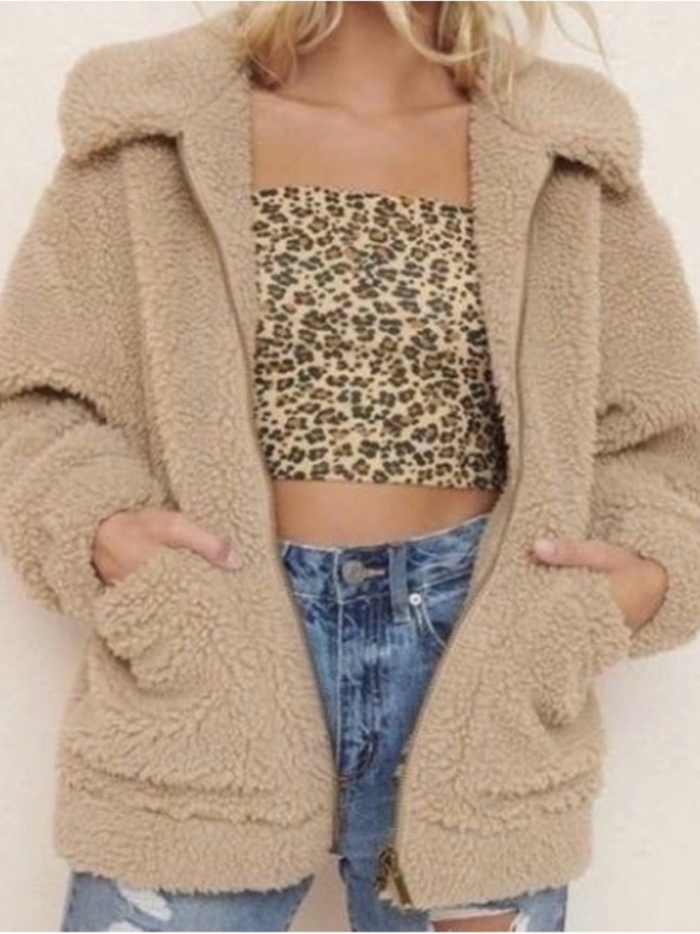 Garage Cozy Teddy Fleece Jacket - Picture 2 of 6